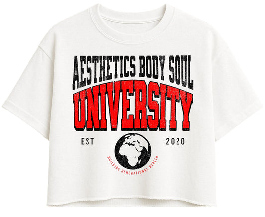 'Varsity' Oversized Crop Top