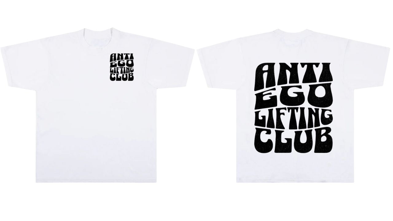 'Anti Ego Lifting Club' Oversized Tee