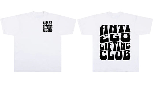 'Anti Ego Lifting Club' Oversized Tee