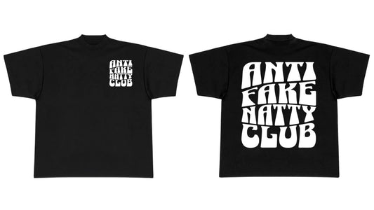 'Anti Fake Natty Club' Oversized Tee