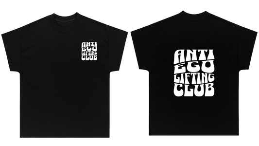 'Anti Ego Lifting Club' Oversized Muscle Tee