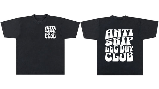 'Anti Skip Leg Day' Oversized Tee