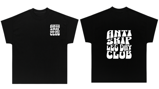 'Anti Skip Leg Day' Oversized Muscle Tee